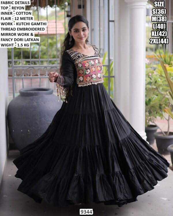 Stylish Navratri Wear Long Anarkali Dress For Women