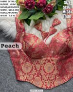 Elegant Gold Zari Corset Blouse For Wedding Wear