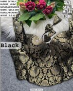 Elegant Gold Zari Corset Blouse For Wedding Wear