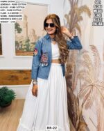 Designer Mirror Work Jacket Lehenga Choli