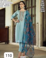 Elegant Straight Kurta Set With Matching Bottom