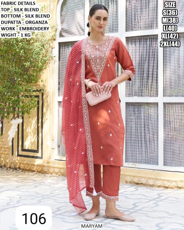 Elegant Straight Kurta Set With Matching Bottom