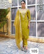 Elegant Straight Kurta Set With Matching Bottom
