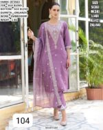 Elegant Straight Kurta Set With Matching Bottom