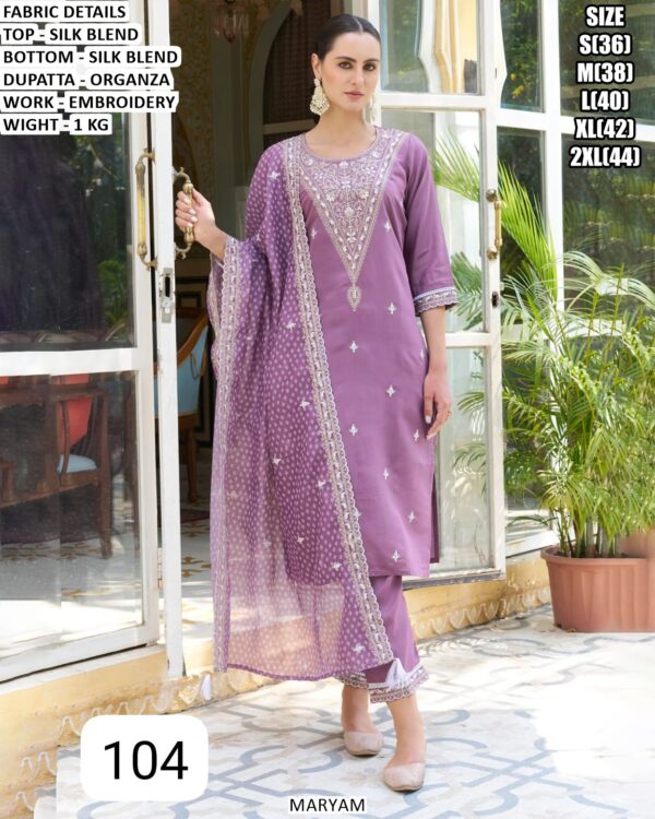 Elegant Straight Kurta Set With Matching Bottom