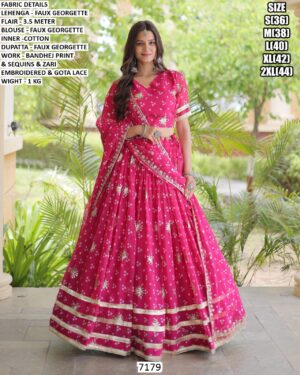Traditional Bandhani Print Chaniya Choli