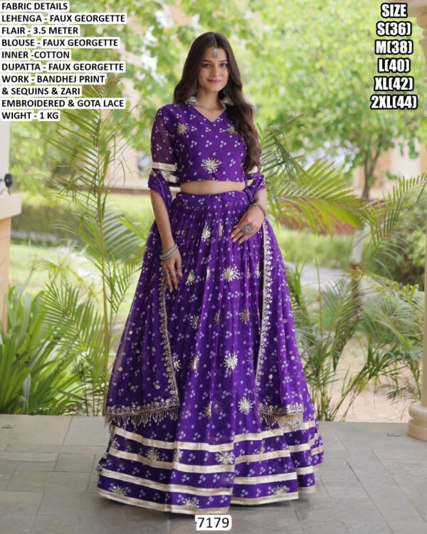Traditional Bandhani Print Chaniya Choli