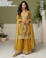 Premium Real Chinon Digital Print Palazzo Suit