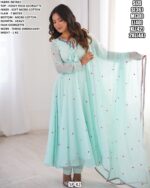 Women’S Faux Georgette Thread Embroidery Suit Set