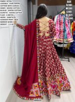 Navratri Wear Ajrakh Print Circular Lehenga Set