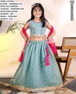 Designer Weaving Work Lehenga Set For Girls