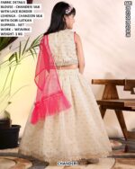 Designer Weaving Work Lehenga Set For Girls