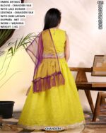Designer Weaving Work Lehenga Set For Girls