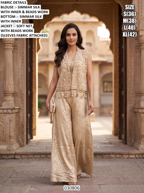 Latest Festive Wear Palazzo Suit With Dupatta