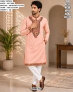 Designer Floral Embroidery Kurta For Men