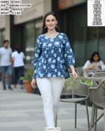 Stylish Floral Print Peplum Top For Women