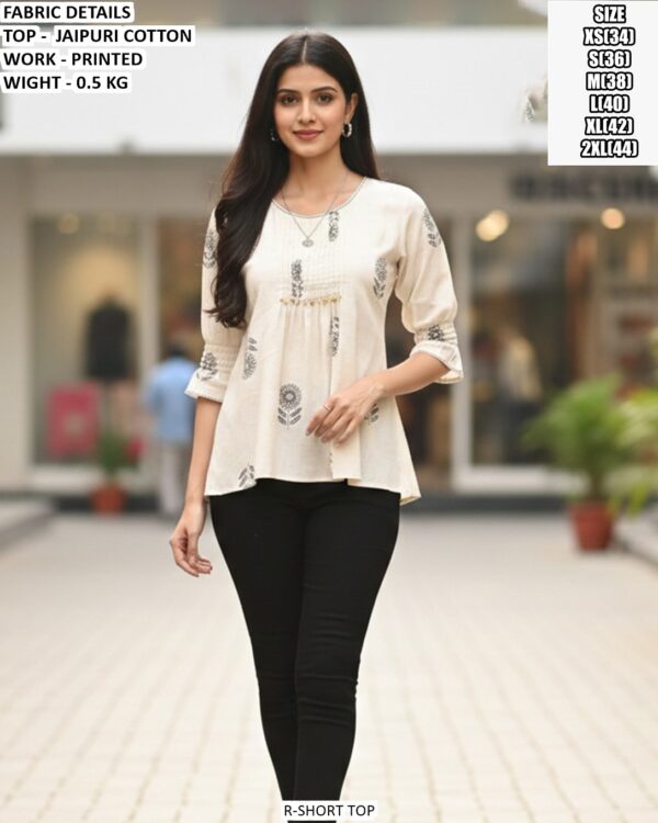 Stylish Floral Print Peplum Top For Women