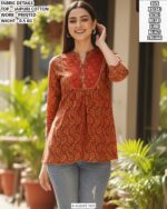 Stylish Floral Print Peplum Top For Women