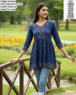 Stylish Floral Print Peplum Top For Women