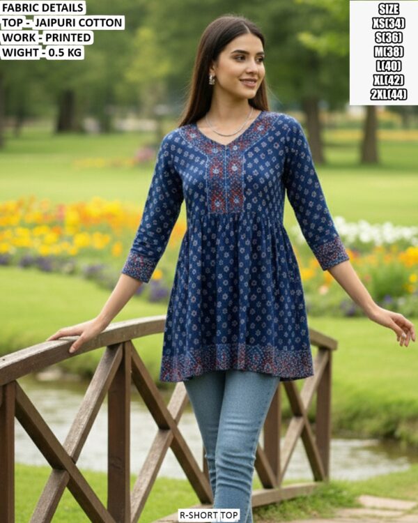 Stylish Floral Print Peplum Top For Women