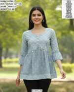 Stylish Floral Print Peplum Top For Women