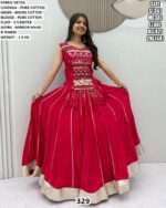 Pure Cotton Mother & Daughter Lehenga Choli