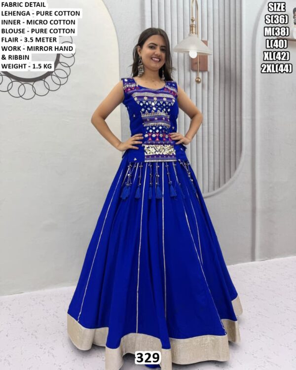 Pure Cotton Mother & Daughter Lehenga Choli