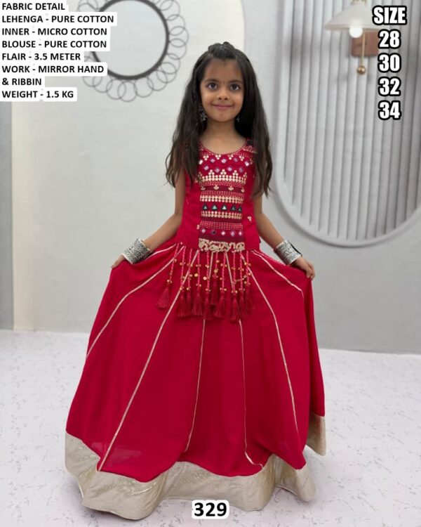 Pure Cotton Mother & Daughter Lehenga Choli