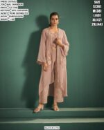 Elegant Embroidery Work Chanderi Pant Set