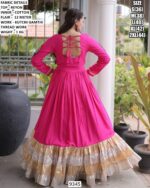Garba Wear Folk Art Embroidered Long Gown