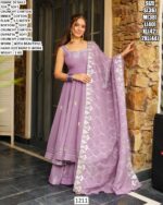 Wedding Wear Flared Chiffon Anarkali Suit
