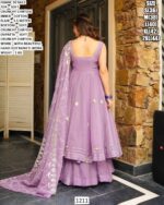 Wedding Wear Flared Chiffon Anarkali Suit