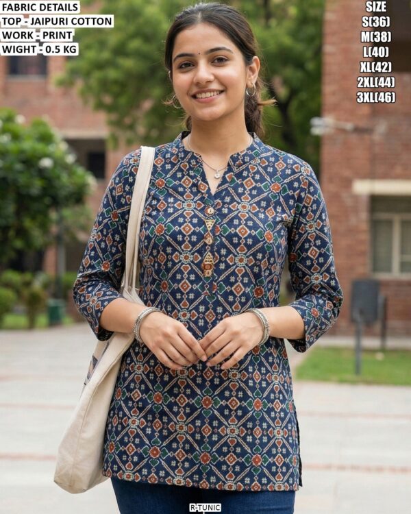 Comfortable Cotton Tunic Kurti For Women
