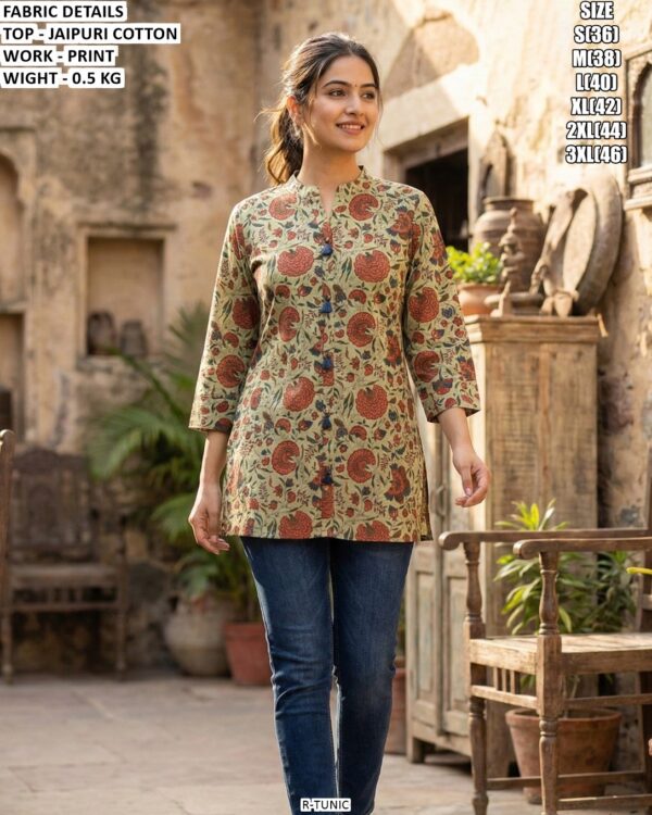 Comfortable Cotton Tunic Kurti For Women