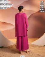 Pure Organza Palazzo Suit With Long Jacket