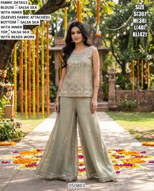 Salsa Silk Palazzo Set For Women