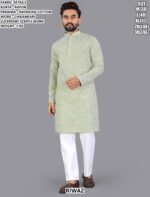 Men’s Lucknowi Chikankari Kurta Pajama Set