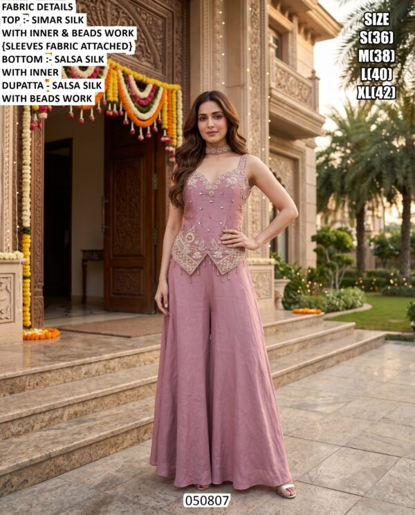Elegant Occasion Wear Palazzo Suit For Women