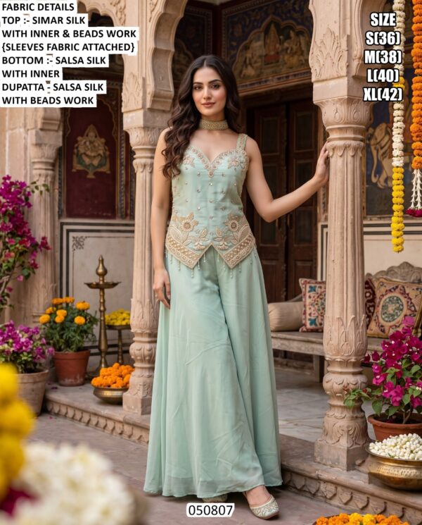 Elegant Occasion Wear Palazzo Suit For Women