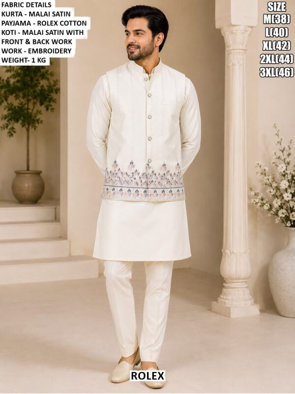 Men’s Designer Koti Kurta Pajama For Wedding