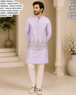 Men’s Designer Koti Kurta Pajama For Wedding