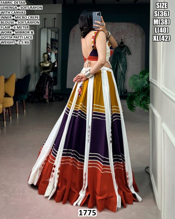 Navratri Special Mirror Work Lehenga Choli
