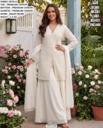 Women’s Embroidered Chinon Three Piece Suit