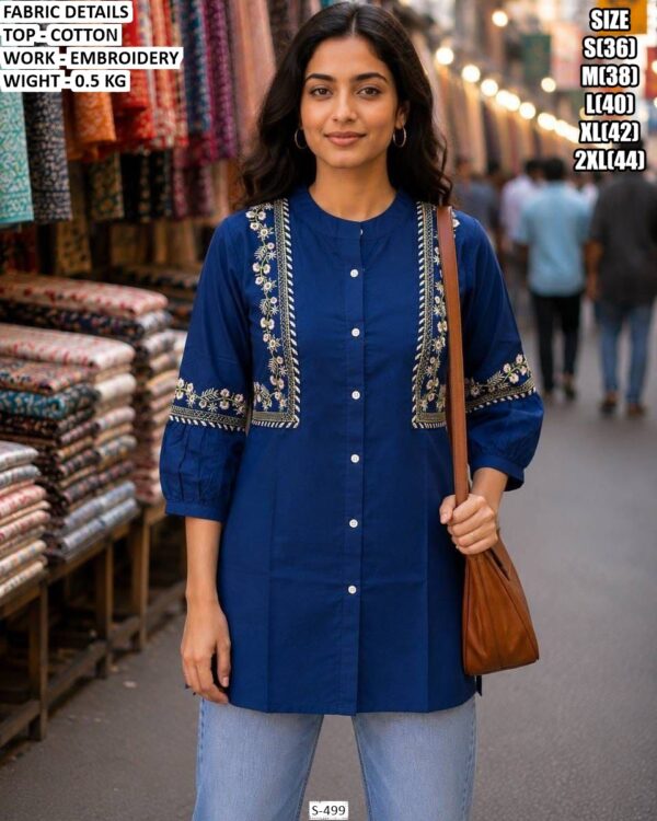 Casual Wear Short Cotton Kurti For Women
