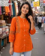 Casual Wear Short Cotton Kurti For Women