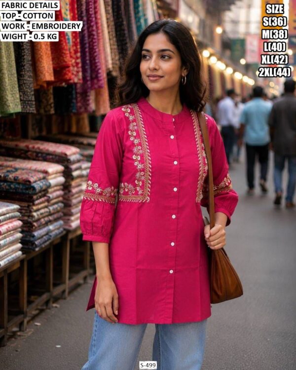 Casual Wear Short Cotton Kurti For Women