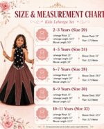Girls’ Navratri Special Mirror Work Lehenga