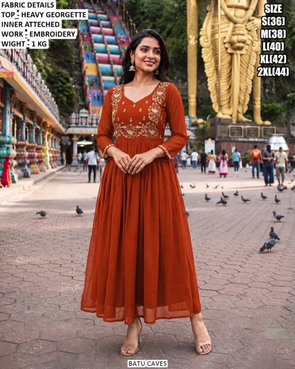 Festive Wear Georgette Anarkali Gown For Women