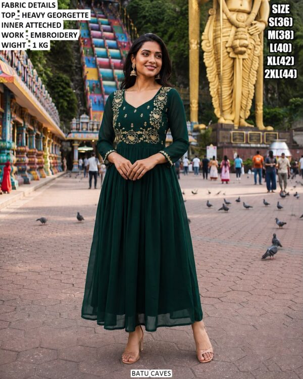 Festive Wear Georgette Anarkali Gown For Women