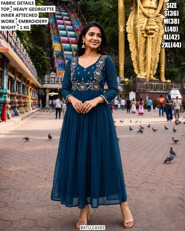 Festive Wear Georgette Anarkali Gown For Women